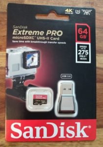 Micro SD Speicherkarte für Action Kameras