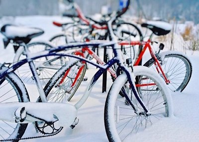 Fahrradfahren im Winter