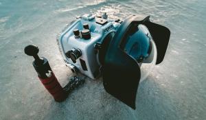 Profi Unterwasserkamera mit Gehäuse