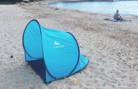 Review: Decathlon-Strandmuschel – 2 Seconds 0 Pop-Up