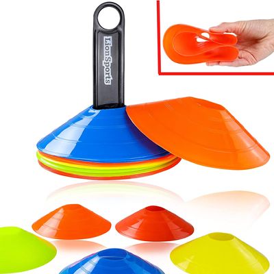 Slalom Hütchen Rollschuhe Slalom Kegel Zapfen Cones Fußball Hindernis 50 Stück 